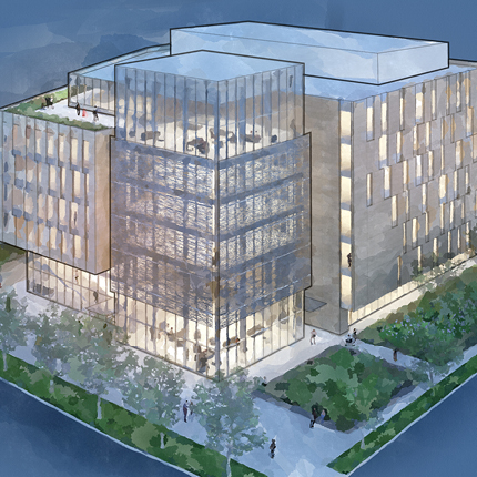 Rendering of potential new building