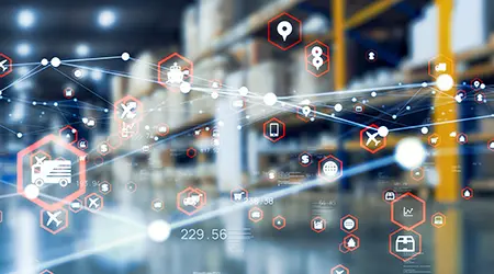 A stock photo of a warehouse