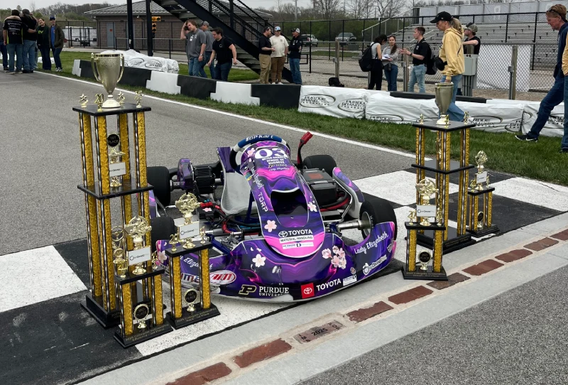 Go Kart with Trophies