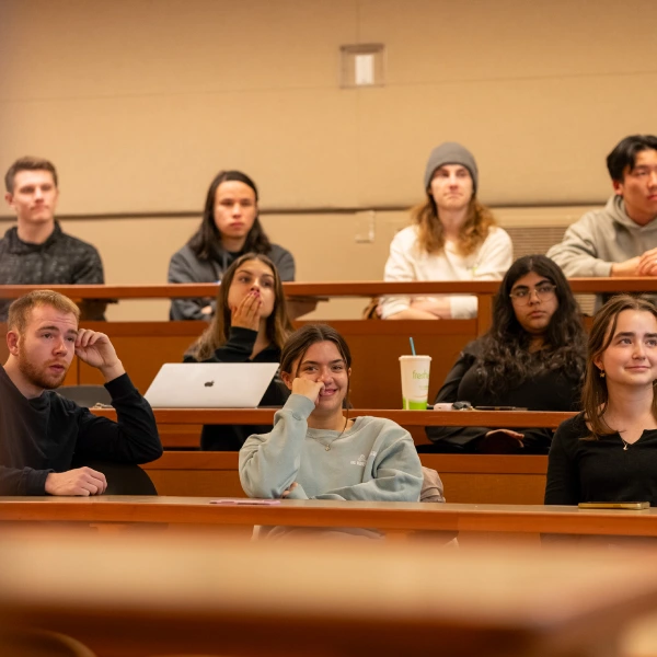 Larsen members in classroom