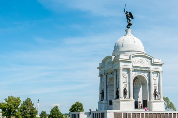 Memorial building at Gettysburg
