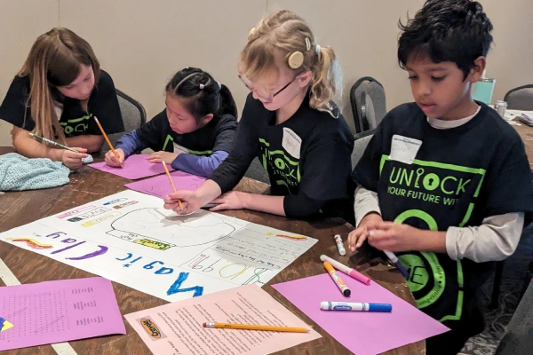 Students collaborate on poster project