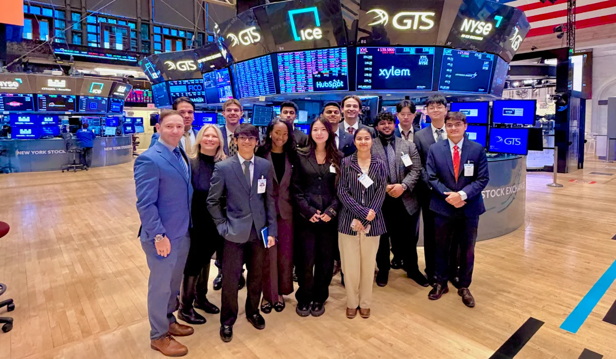 Group on NYSE floor