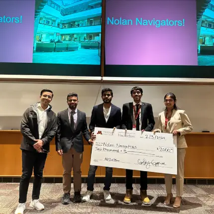 Nolan Navigators, comprised of Pratik Borkar, Priyam Sarkar, Samridhi Vats, and Zeeshan Gilani