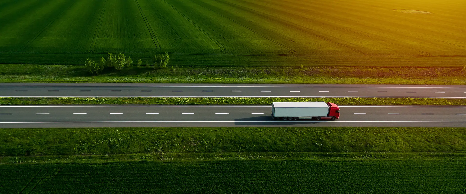Semi-truck on highway