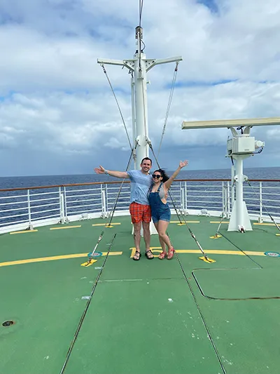 William with his wife