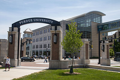 Purdue Arch and Rawls Hall
