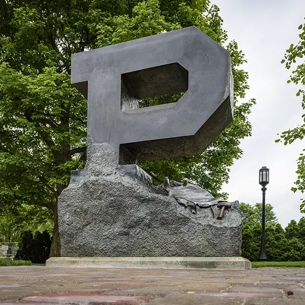 Picture of Purdue P Statue