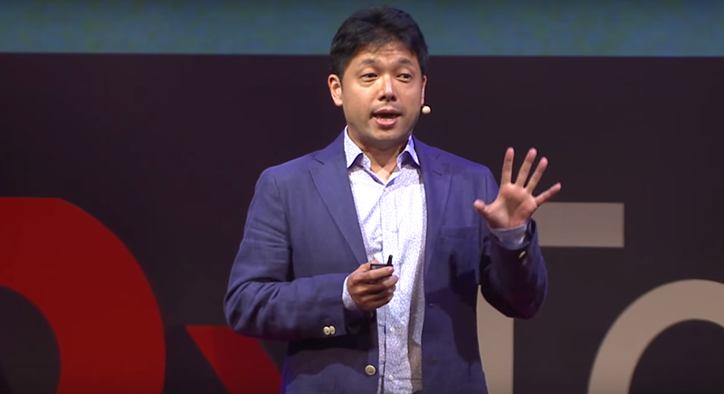 Nobu Okada speaking at TEDxTokyo