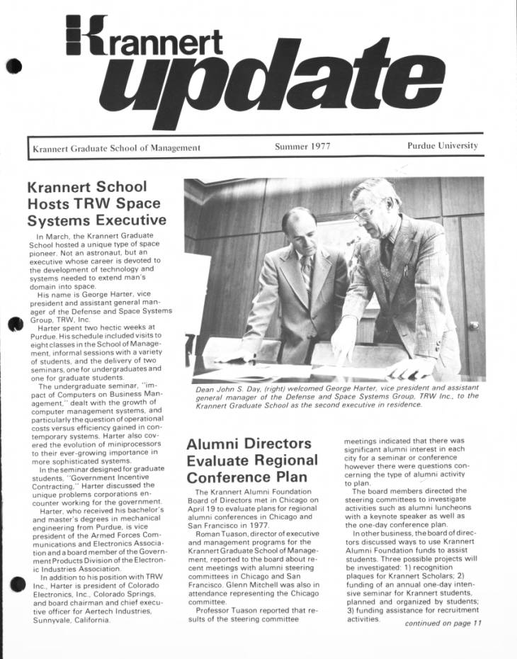 Krannert update, summer 1977