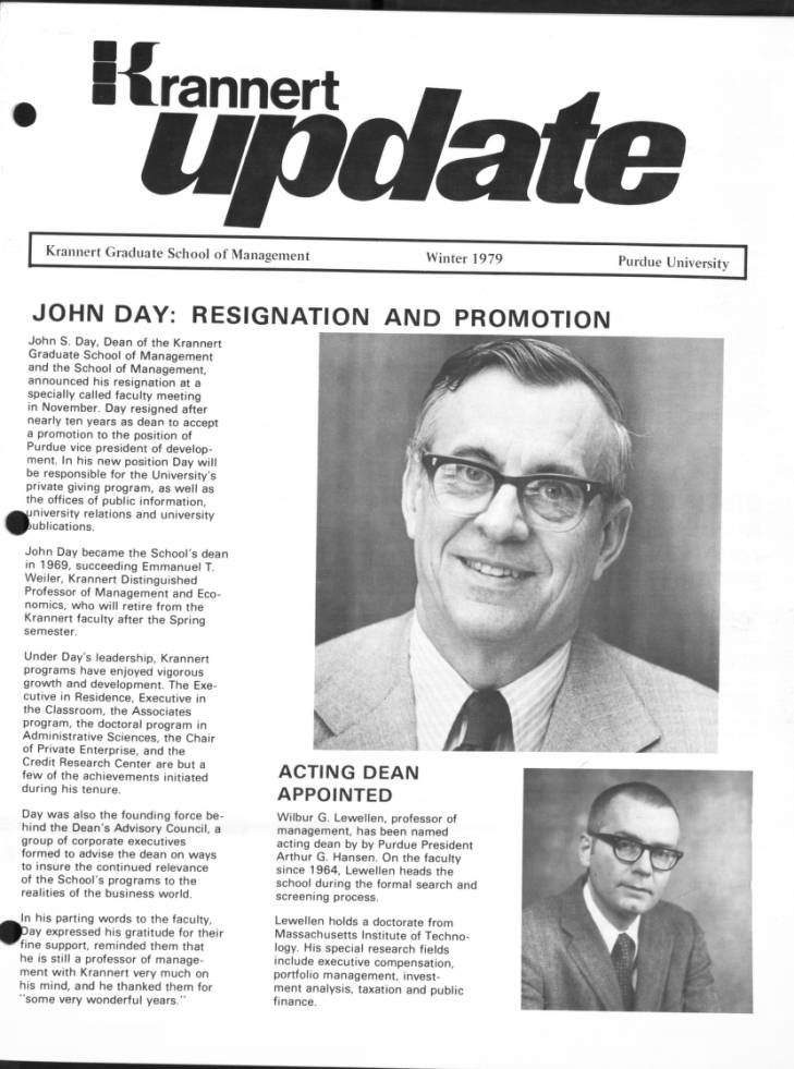 Krannert update, winter 1979