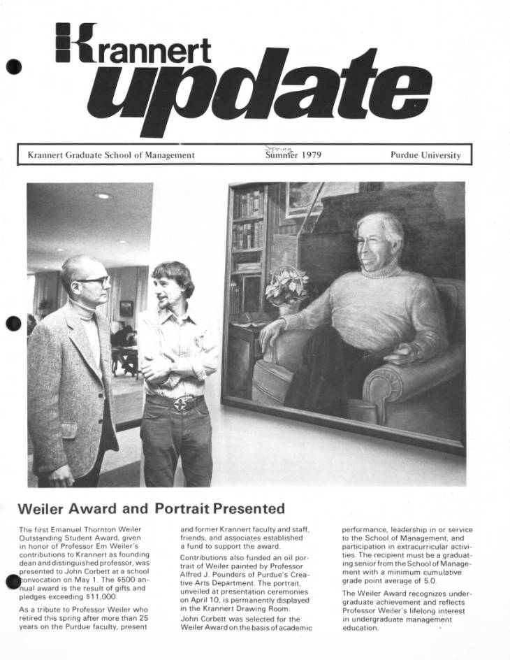 Krannert update, spring 1979