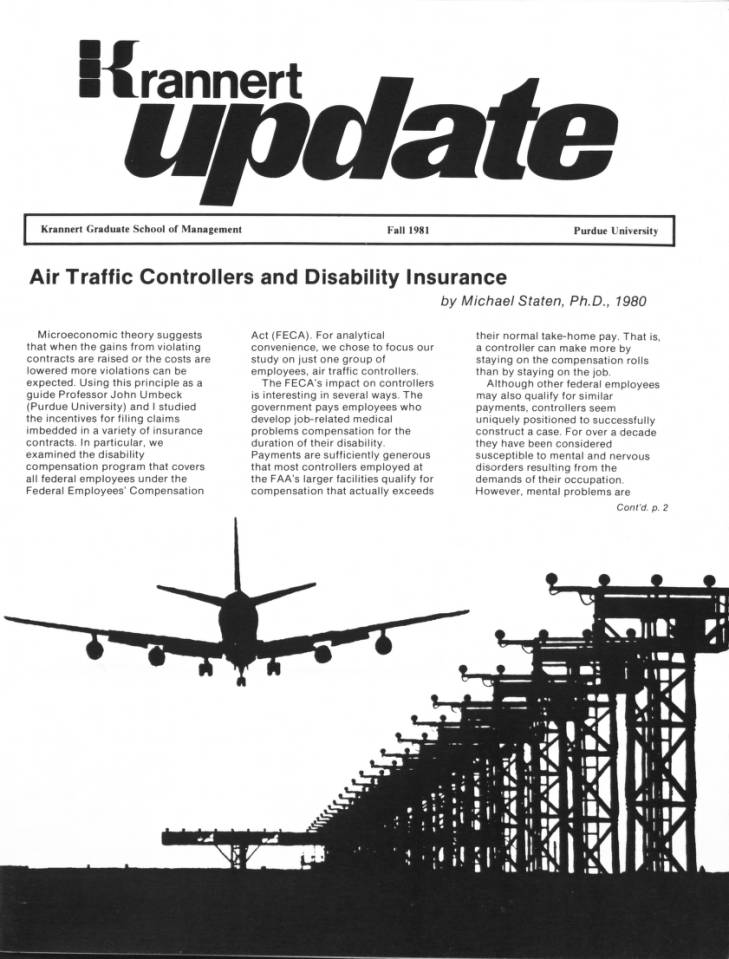 Krannert update, fall 1981