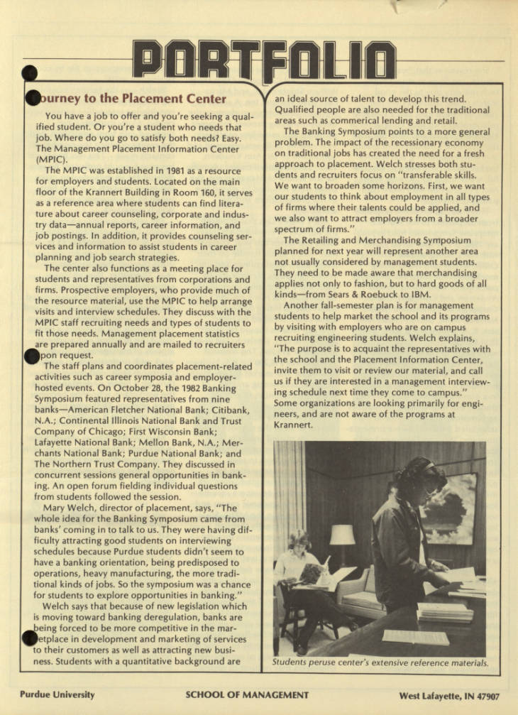 Portfolio, spring 1983