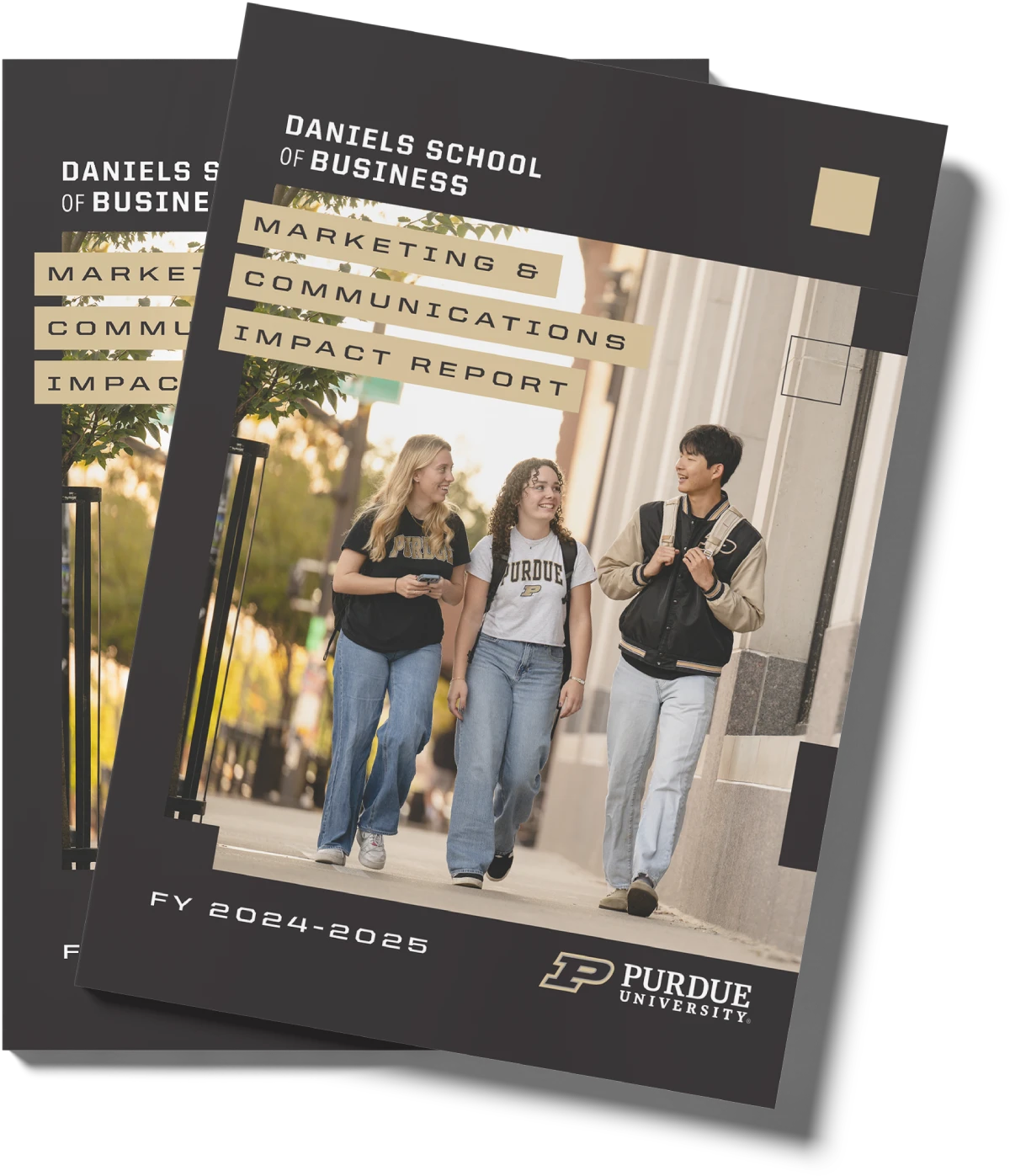 Mockup of FY25 Impact Report cover