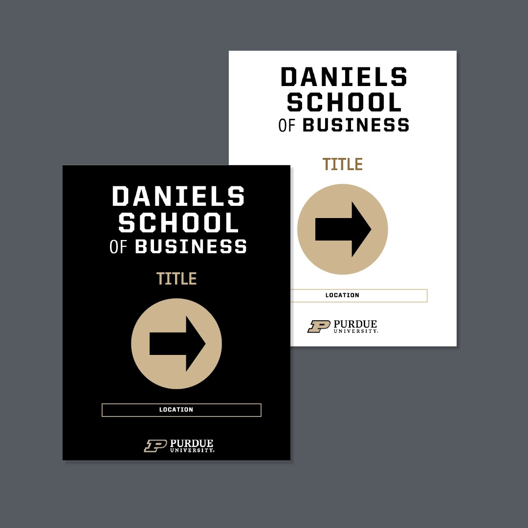 Sample of directional sign design