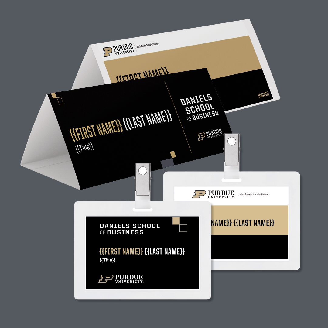 Sample of name tag designs