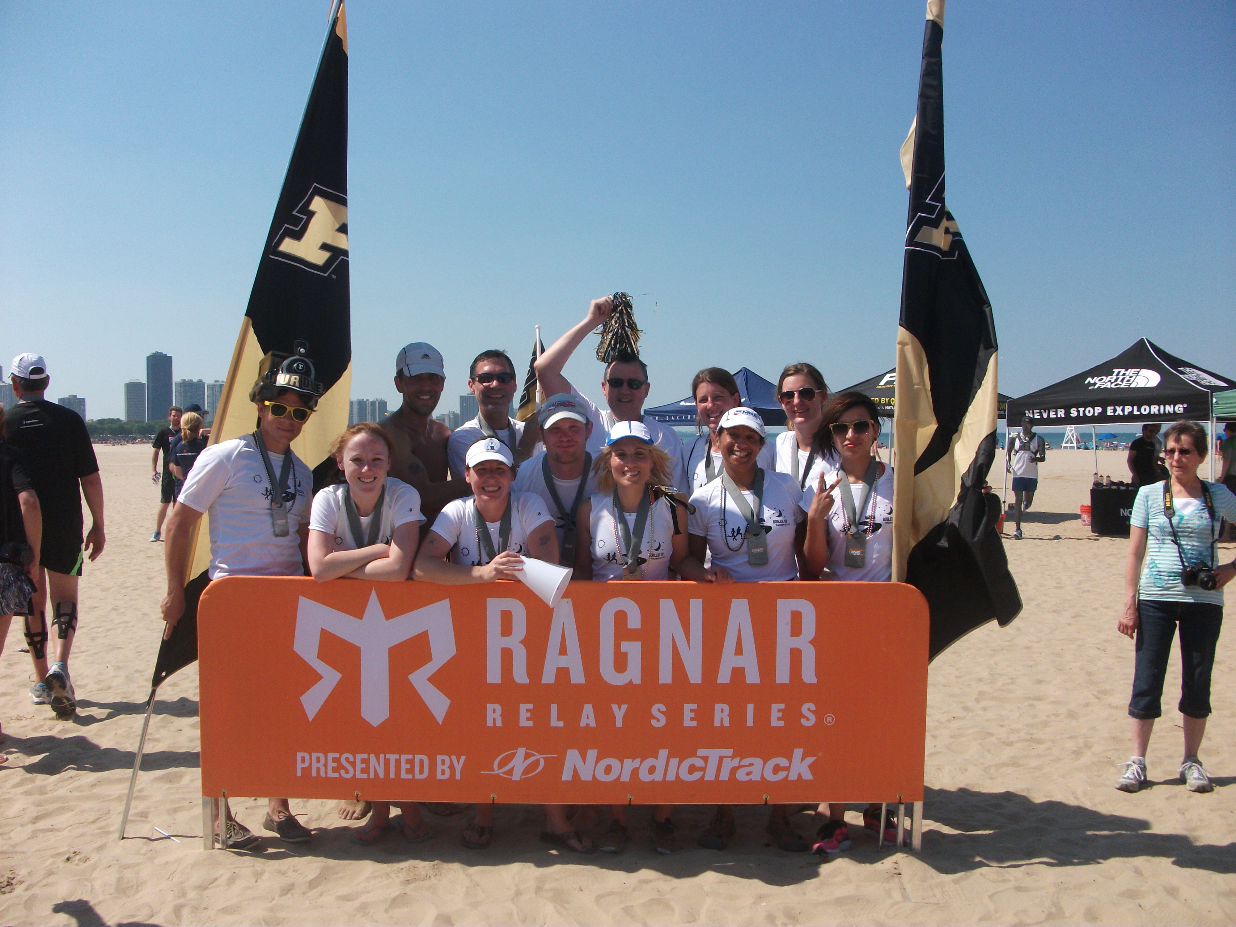 Purdue team at Chicago Relay