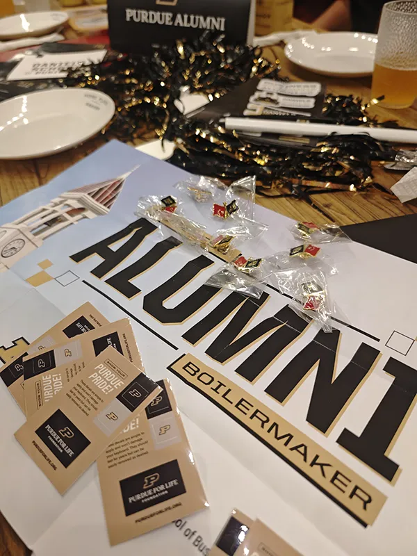 Table decorations at event