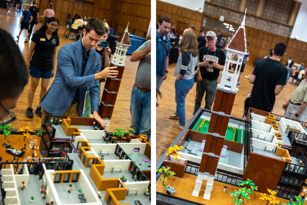 LEGO model of the Purdue University Bell Tower