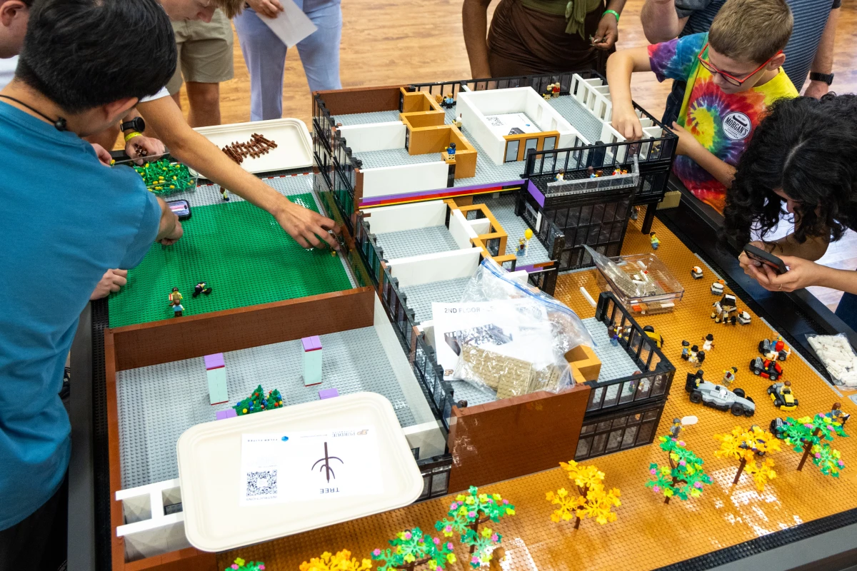 The model begins to take shape on the table