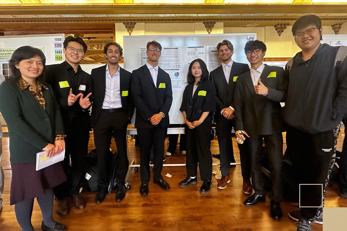 Faculty with students