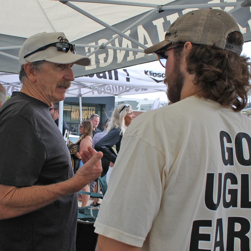 Purdue alum chatting with real estate student