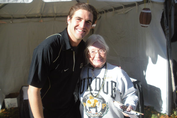 Steuart Martens with a Purdue Fan