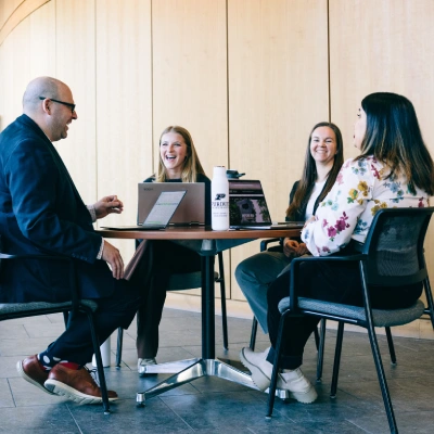 Group of master's students