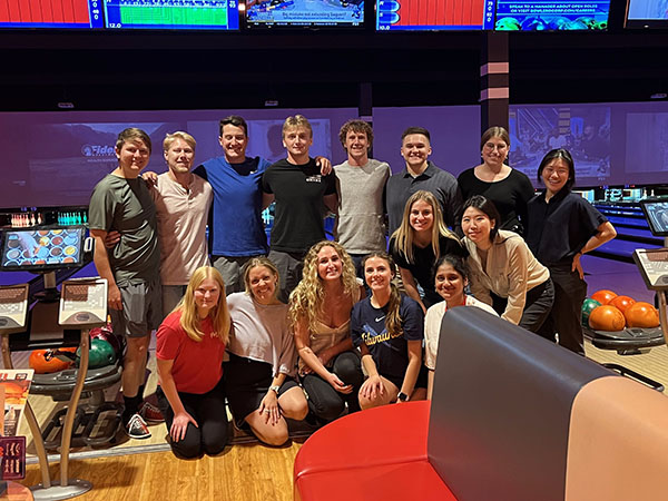 Intern bowling team