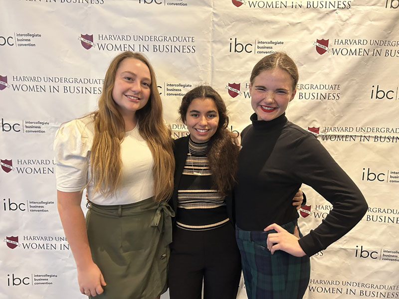 Pria and fellow members at Harvard Business Conference