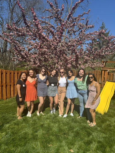 Haleigh (left) and friends