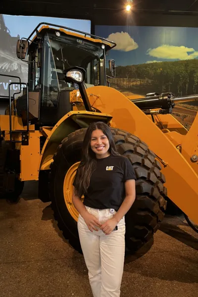 Marili at her Caterpillar internship