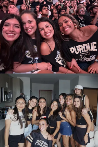 Marili with her friends