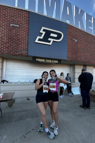 Marili at a half marathon