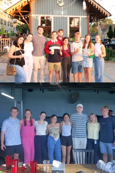 Pria with her fellow interns