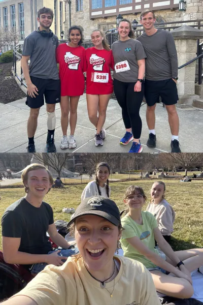 Pria with her roommates