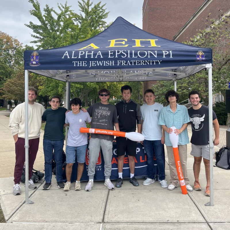 volunteers at tabling event