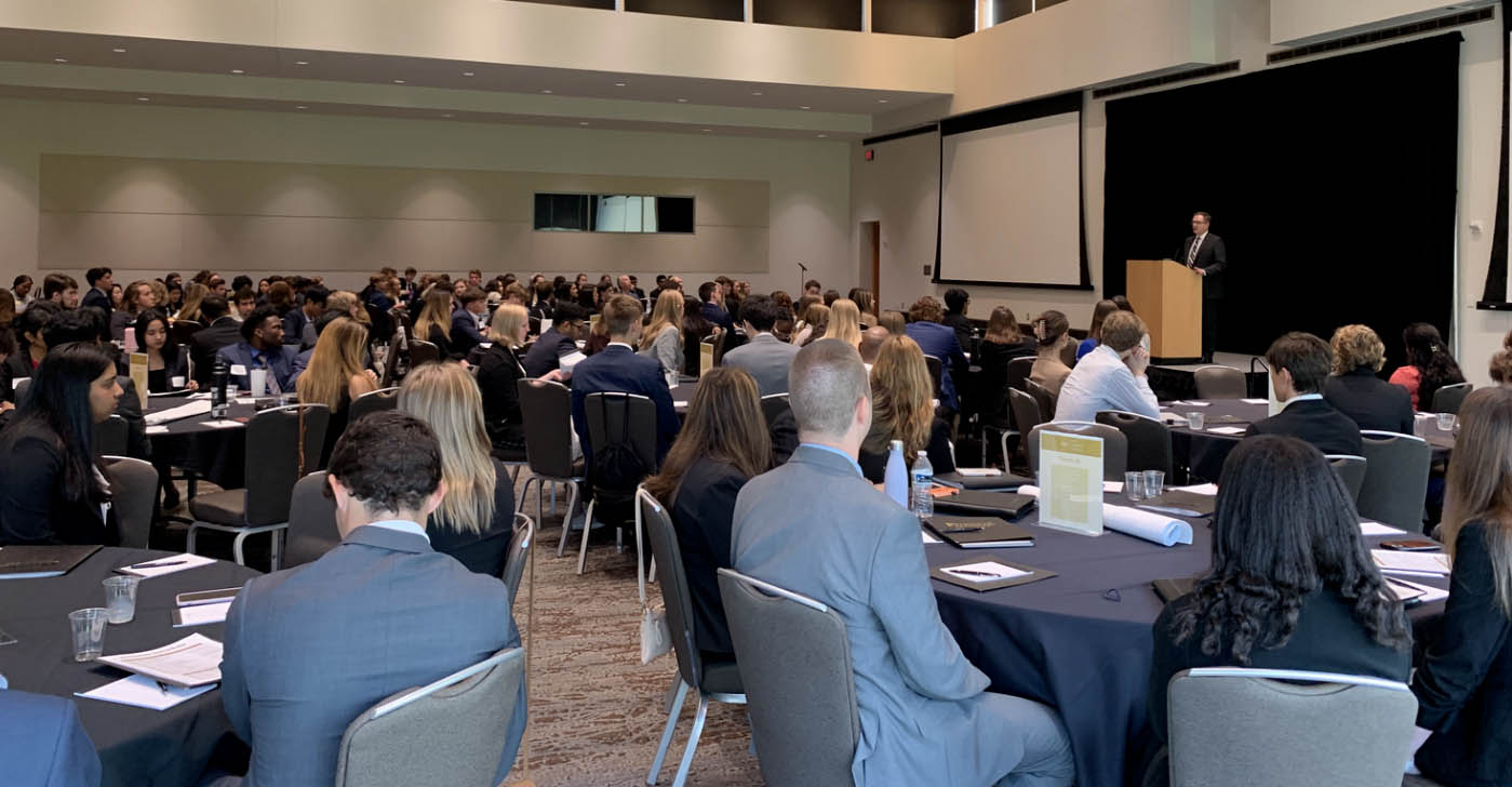 DLC participants listen to Dean David Hummels