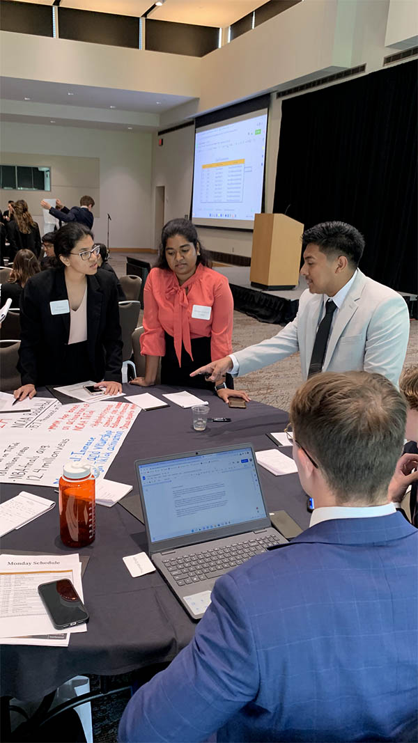 Leandro and fellow students participating in DLC