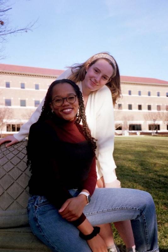shanise and student posing for a picture