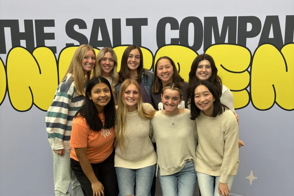 Members of the Salt Company college ministry gather for a photo.