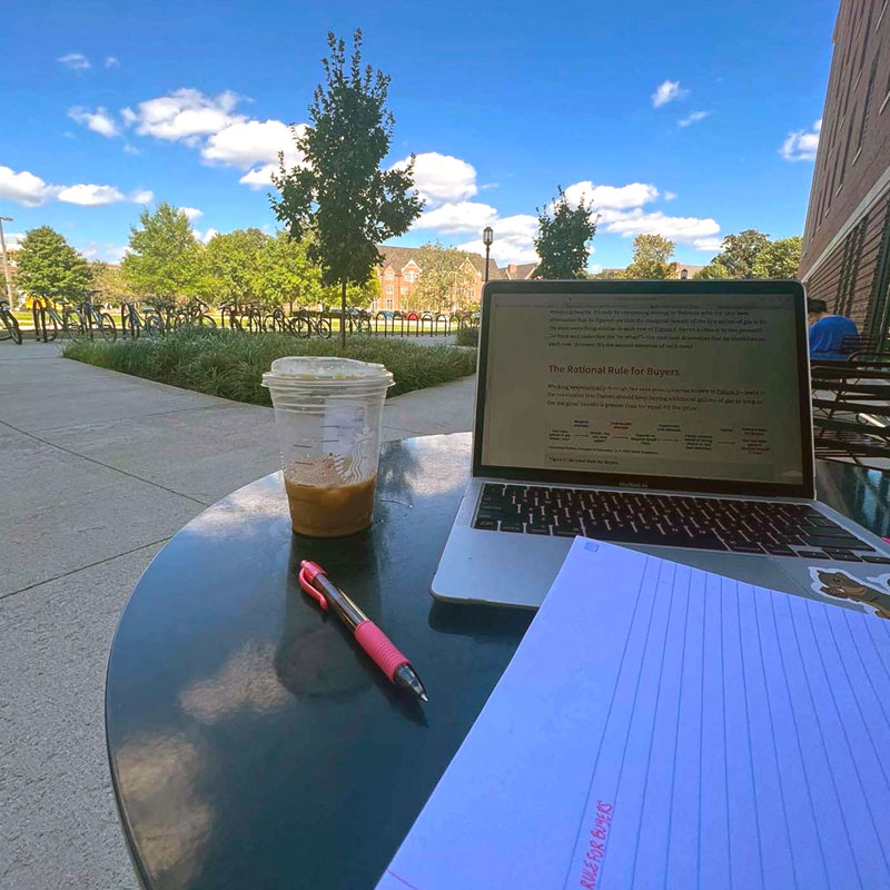 Studying on Purdue Campus