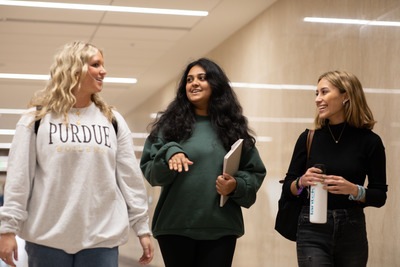 Villina and friends walking