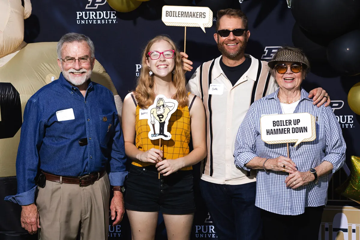 Family at Daniels School event